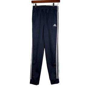Adidas Pants YLg 14-16 Blue Wht Cuffed Casual Soccer Athletic Streetwear School